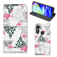 Motorola Moto G8 Power Hoesje maken Flamingo Triangle