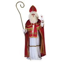 Sinterklaas kostuum - inclusief witte pruik met baard