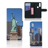 Motorola One Macro Flip Cover Vrijheidsbeeld