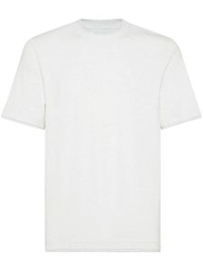 Brunello Cucinelli t-shirt en coton à col rond - Blanc