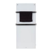 Infraroodpaneel Eurom Sani 600W 115x46.5cm Badkamerverwarming Met Wi-Fi Wit