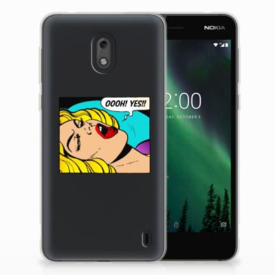 Nokia 2 Silicone Back Cover Popart Oh Yes Nokia 2 Silicone Back Cover Popart Oh Yes