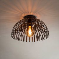 LifestyleFurn Plafondlamp Brittaney, Metaal - Charcoal - thumbnail