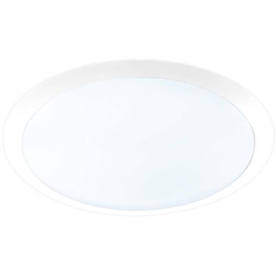 Led Plafondlamp - Plafondverlichting - Trion Ginzon - 25w - Warm Wit 3000k - Rond - Mat Wit - Kunststof