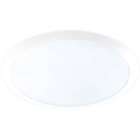 Led Plafondlamp - Plafondverlichting - Trion Ginzon - 25w - Warm Wit 3000k - Rond - Mat Wit - Kunststof