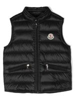 Moncler Enfant gilet matelassé à fermeture zippée - Noir - thumbnail