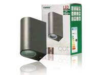 Ranex LED Buitenwandlamp - RVS buitenlamp - Zilver - thumbnail