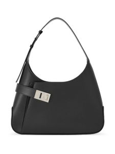 Ferragamo sac porté épaule à boucle Gancini - Noir