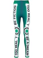 Walter Van Beirendonck legging Skeleton à imprimé graphique - Vert