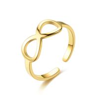 Subtiele Infinity Ring - verstelbaar - Goud