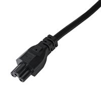 Akyga Power Cord AK-NB-01A for notebooks IEC C5 250V/50Hz 1,5m Zwart CEE7/7 C5 stekker - thumbnail