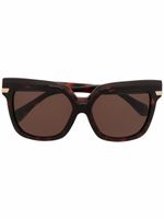 Cazal lunettes de soleil 8502 à monture carrée - Marron