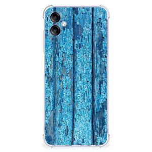 Samsung Galaxy A05 Stevig Telefoonhoesje Wood Blue