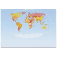 Sigel World Map HO560 Bureau onderlegger Blanco Meerdere kleuren (b x h) 595 mm x 410 mm - thumbnail