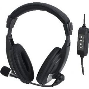 LogiLink HS0019 hoofdtelefoon/headset Hoofdband Zwart