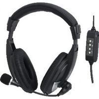 LogiLink HS0019 hoofdtelefoon/headset Hoofdband Zwart - thumbnail