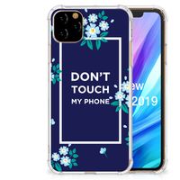 Apple iPhone 11 Pro Max Anti Shock Case Flowers Blue DTMP