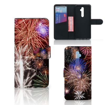 OPPO Reno 2Z Wallet Case met Pasjes Vuurwerk OPPO Reno 2Z Wallet Case met Pasjes Vuurwerk