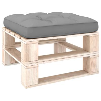 vidaXL Bankkussen pallet 58x58x10 cm grijs