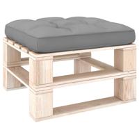 vidaXL Bankkussen pallet 58x58x10 cm grijs