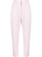 Alexander McQueen pantalon fuselé à taille haute - Rose - thumbnail