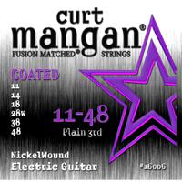 Curt Mangan Nickel Wound Coated 11-48 snarenset voor elektrische gitaar - thumbnail