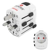 Hama Reisadapter wereldwijd (reisadapter universeel voor meer dan 150 landen, type G/type B/type I/type J/type L/type N, voor apparaten met stekkertype C, E en F, geaard contact, verwisselbare