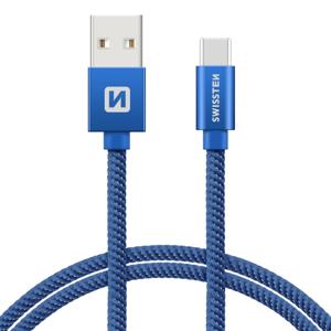 Swissten USB-C naar USB-A Kabel 2M Blauw