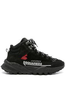 DSQUARED2 bottes à logo imprimé - Noir