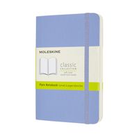 Notitieboek Moleskine pocket 90x140mm blanco soft cover hydrangea blue - thumbnail