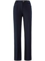 Broek model Diana persplooien voor en achter Van Basler blauw