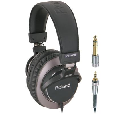 Roland RH-300 hoofdtelefoon/headset Hoofdtelefoons Bedraad Hoofdband Muziek Zwart, Bruin