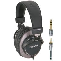 Roland RH-300 hoofdtelefoon/headset Hoofdtelefoons Bedraad Hoofdband Muziek Zwart, Bruin