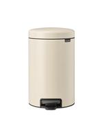 Brabantia NewIcon Prullenbak, Kunststof Binnenemmer, Soft Beige, 12 Liter