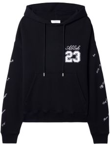 Off-White 23 Skate logo-embroidered hoodie - Noir