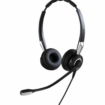 Jabra Biz 2400 II QD Duo NC Wideband Headset Bedraad Hoofdband Kantoor/callcenter Zwart Jabra Biz 2400 II QD Duo NC Wideband Headset Bedraad Hoofdband Kantoor/callcenter Zwart