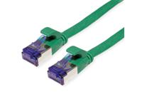 VALUE FTP patchkabel, Cat.6A (Class EA), extra plat, groen, 0,5 m