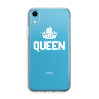 Queen zwart: iPhone XR Transparant Hoesje - thumbnail