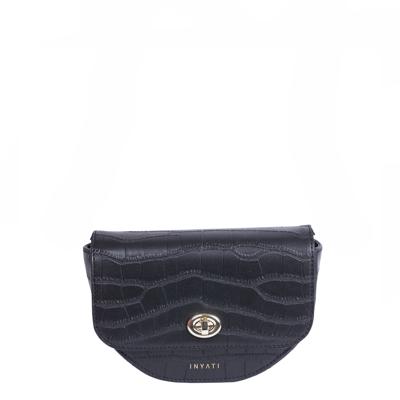Inyati Elsie Crossbody black croco matt Damestas Inyati Elsie Crossbody black croco matt Damestas