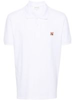 Maison Kitsuné polo à patch logo - Blanc