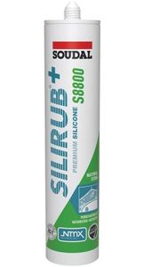 Soudal Silirub+ S8800 | Natuursteen | Siliconenkit | Transparant | 300 ml - 120993