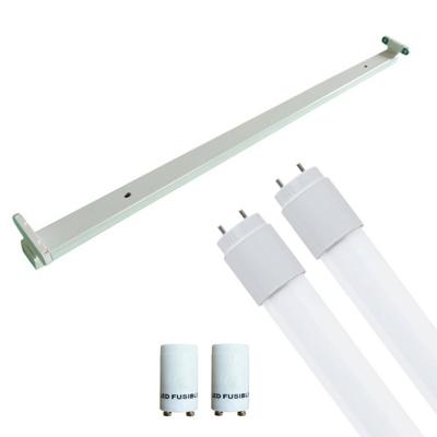 LED TL Armatuur met T8 Buis Incl. Starter - Aigi Dybolo - 150cm Dubbel - 44W - Natuurlijk Wit 4200K - Beschermingsgraad