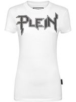 Philipp Plein t-shirt en coton à logo strassé - Blanc - thumbnail