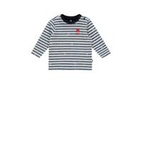 Vingino gestreepte baby longsleeve Joas donkerblauw/wit