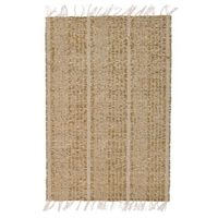 1x Beige/naturel gevlochten placemat 33 x 47 cm rechthoek - thumbnail