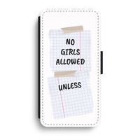 No Girls Allowed Unless: iPhone XR Flip Hoesje - thumbnail