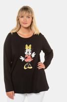 Ulla Popken Shirt, Minnie Mouse motief, A-lijn, ronde hals - Grote Maten