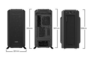 be quiet! SILENT BASE 802 tower behuizing 2x USB-A 3.2 (5 Gbit/s), USB-C 3.2 (10 Gbit/s), 2x Audio