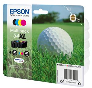 Epson Inktcartridge T3476, 34XL Origineel Combipack Zwart, Cyaan, Magenta, Geel C13T34764010