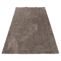 J-Line Vloerkleed Effen Lang Polyester Grijs